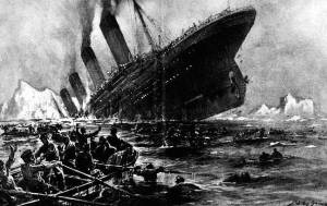 Illustration of the Sinking of the Titanic by Willy Stoewer